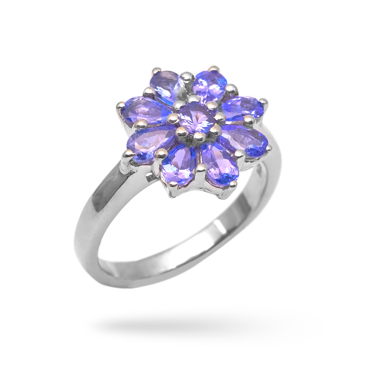 Bague tanzanite argent Iris